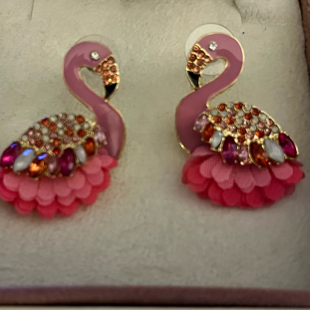 BaubleBar Flamingo Earrings
